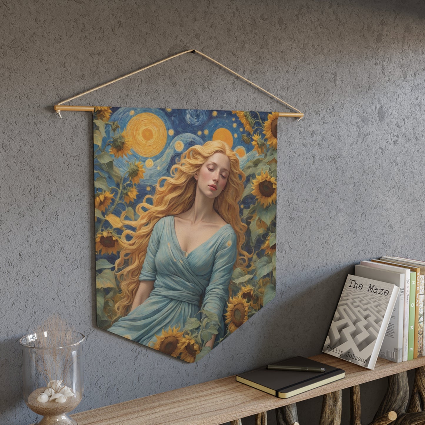 Sunflower Goddess Wall Pennant 7