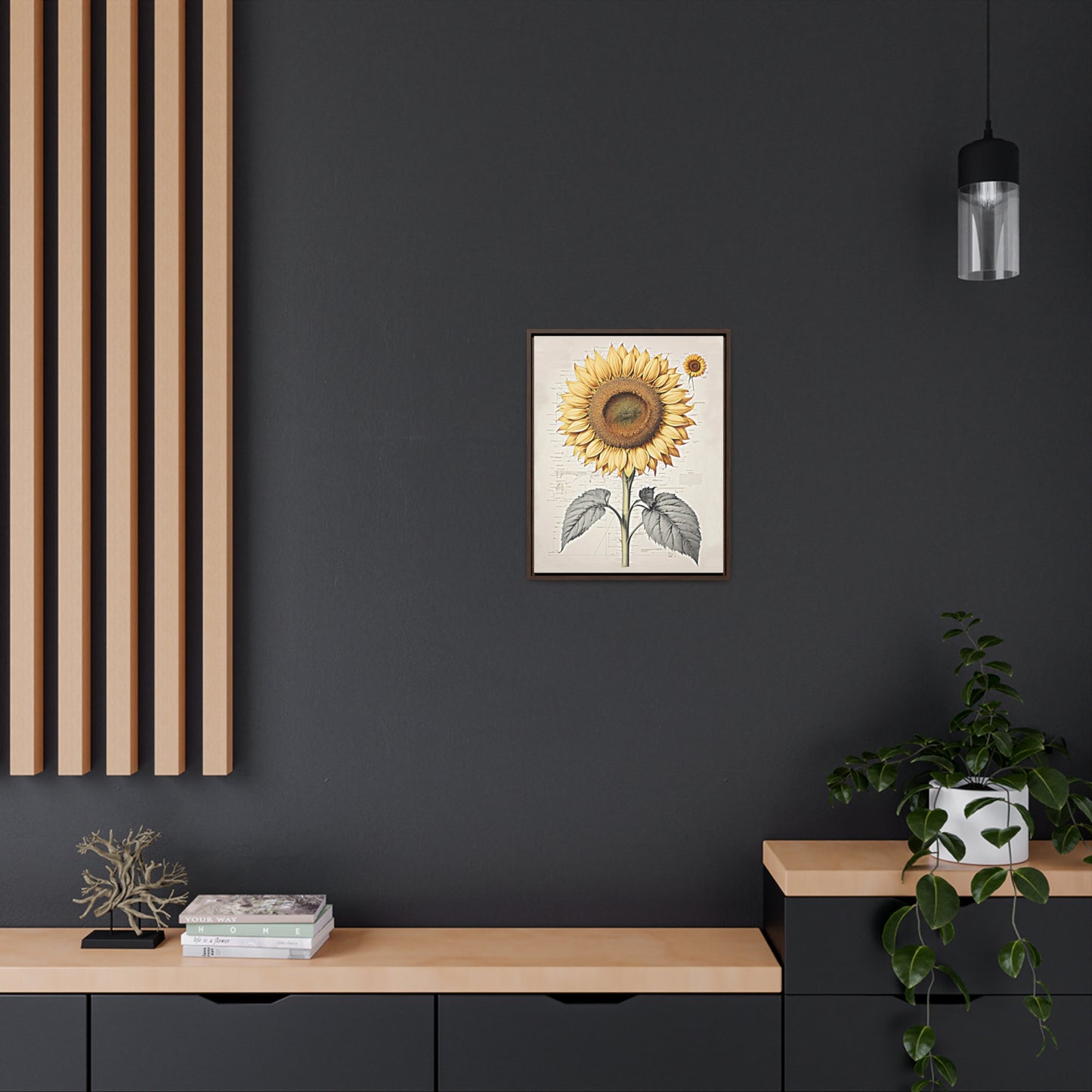 SUNFLOWER - Gallery Canvas Wraps, Vertical Frame
