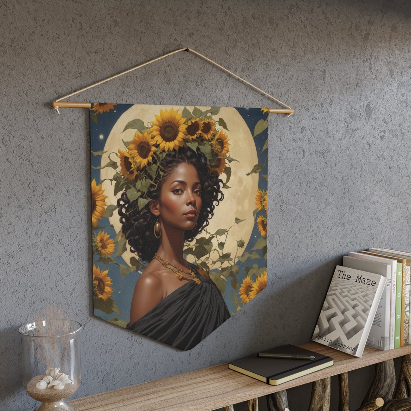 Sunflower Goddess Wall Pennant 3