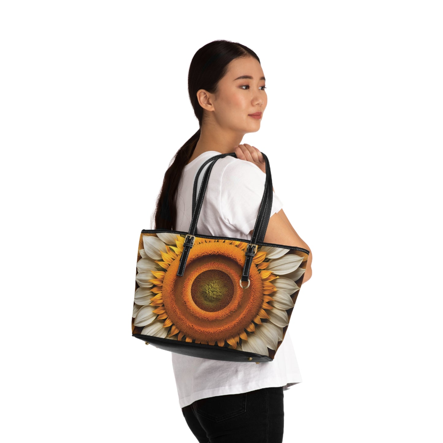 SUNFLOWER -PU Leather Shoulder Bag_1