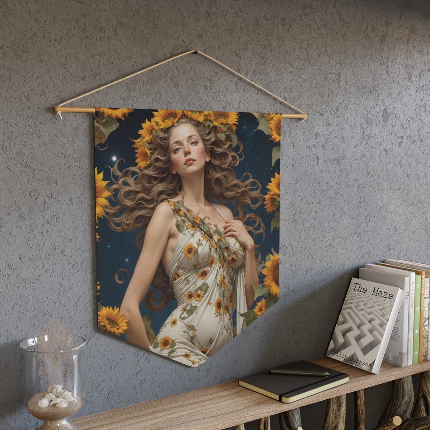 Sunflower Goddess Wall Pennant 1