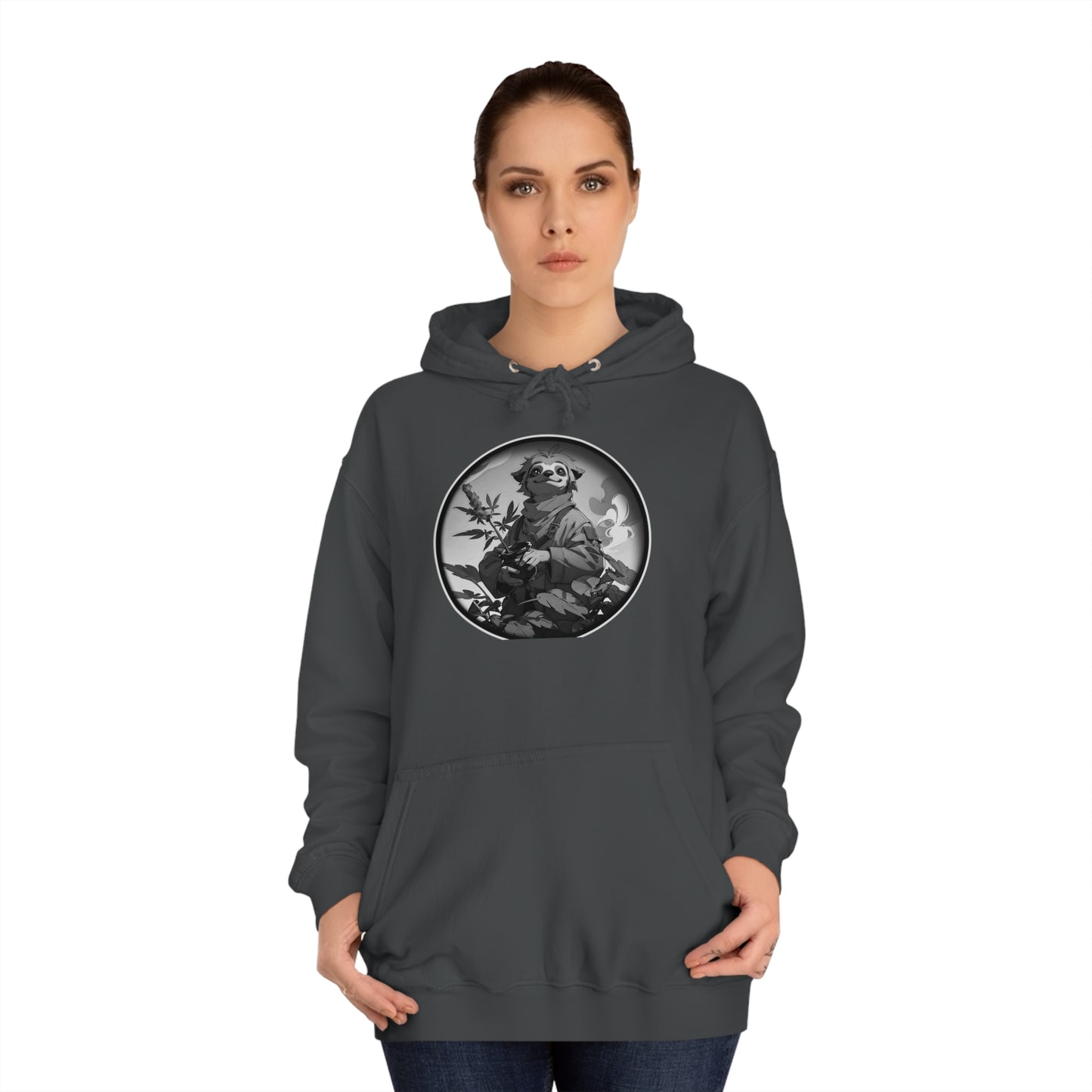 SLEEPY SLOTH - Unisex College Hoodie