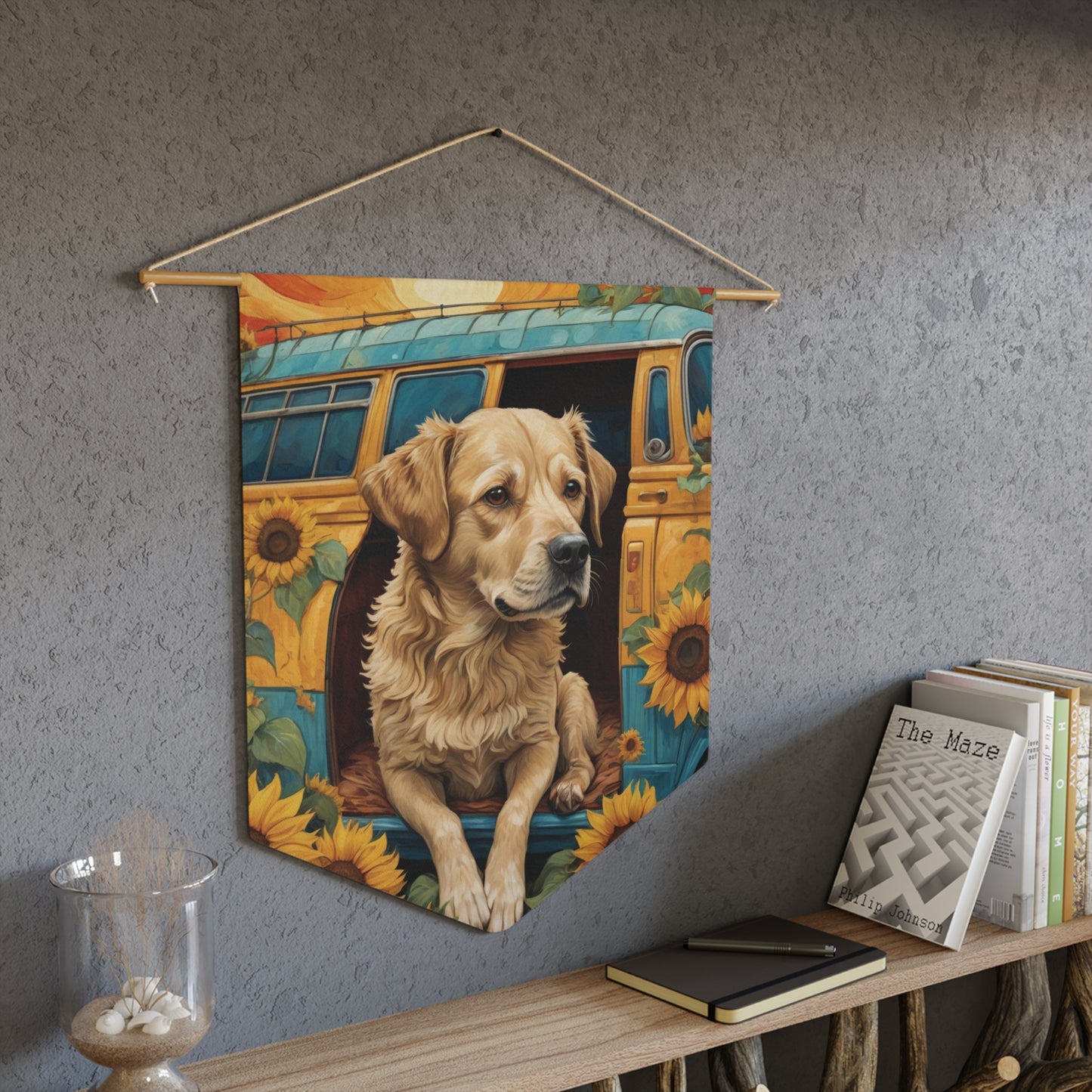 Sunflower Goddess Wall Pennant 14