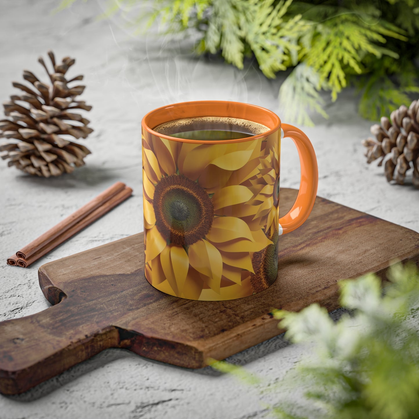 SUNFLOWER - Colorful Mugs, 11oz