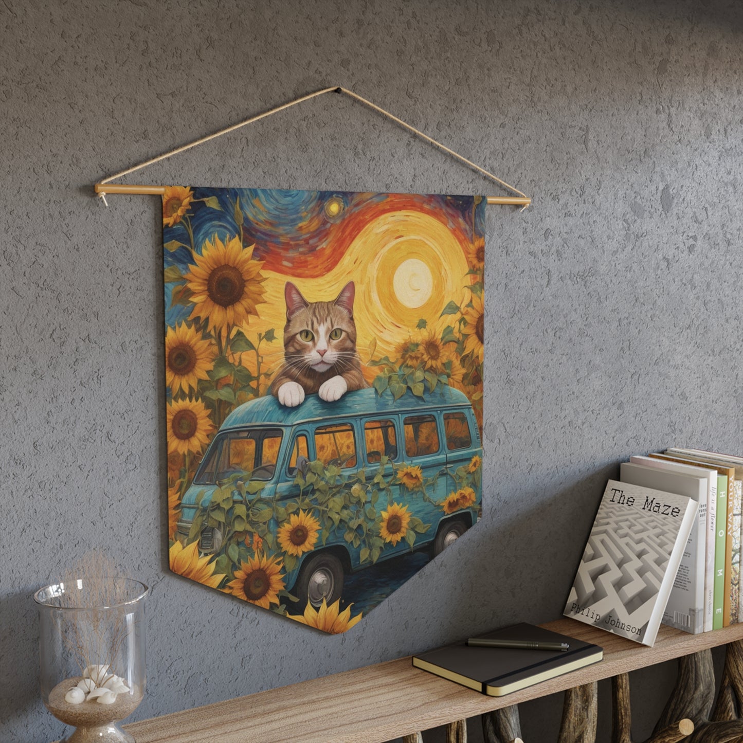 Sunflower Goddess Wall Pennant 17