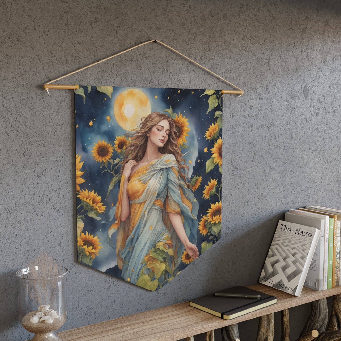Sunflower Goddess Wall Pennant 8