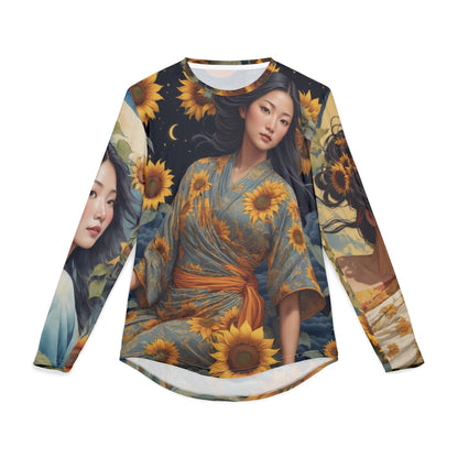 Sunflower Art Long Sleeve Shirt_3