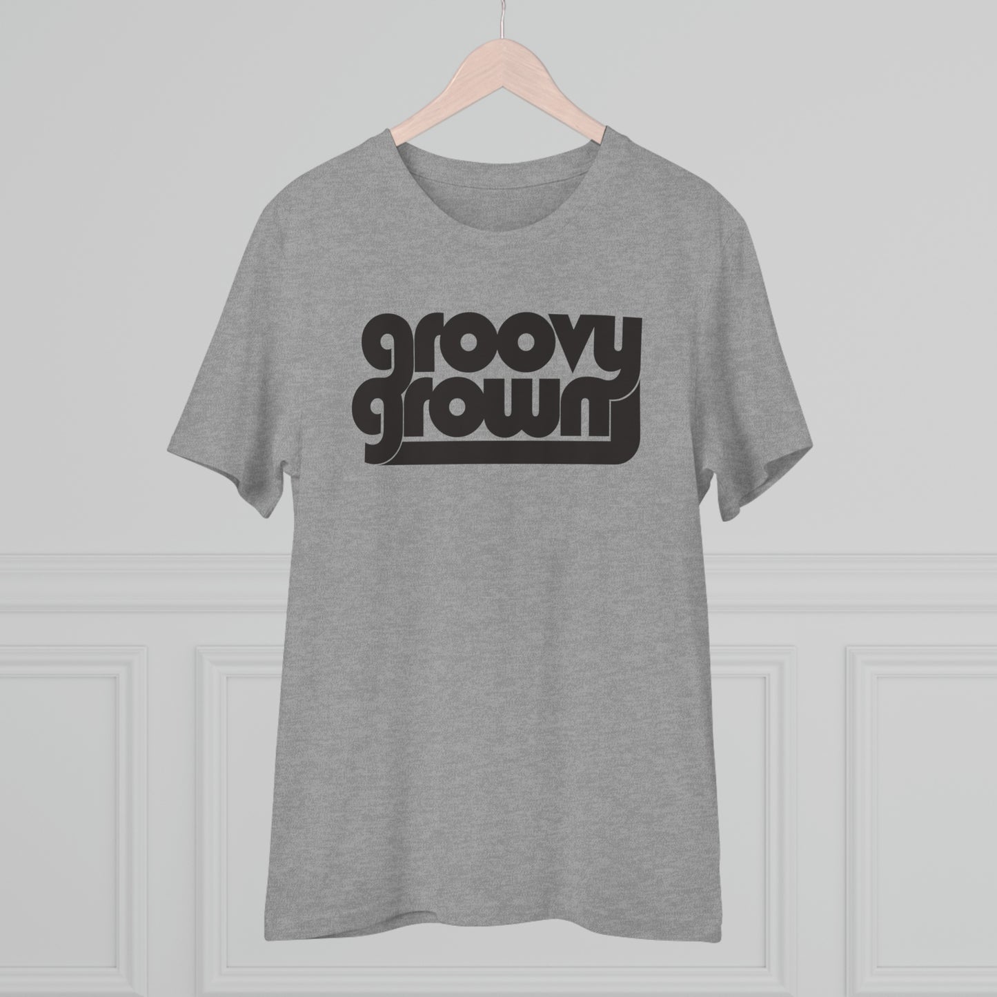 GROOVY GROWN - BLACK LOGO - Organic Creator T-shirt - Unisex
