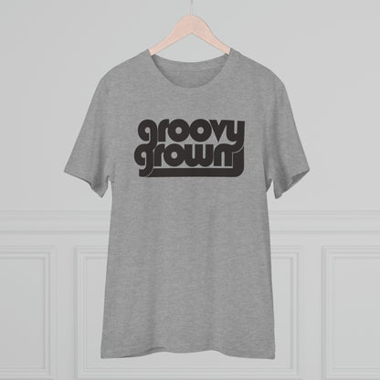 GROOVY GROWN - BLACK LOGO - Organic Creator T-shirt - Unisex