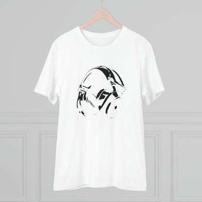HEADPHONES - BLACK LOGO - Organic Creator T-shirt - Unisex