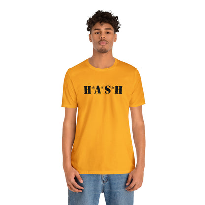 H*A*S*H BLACK LOGO- Unisex Jersey Short Sleeve Tee