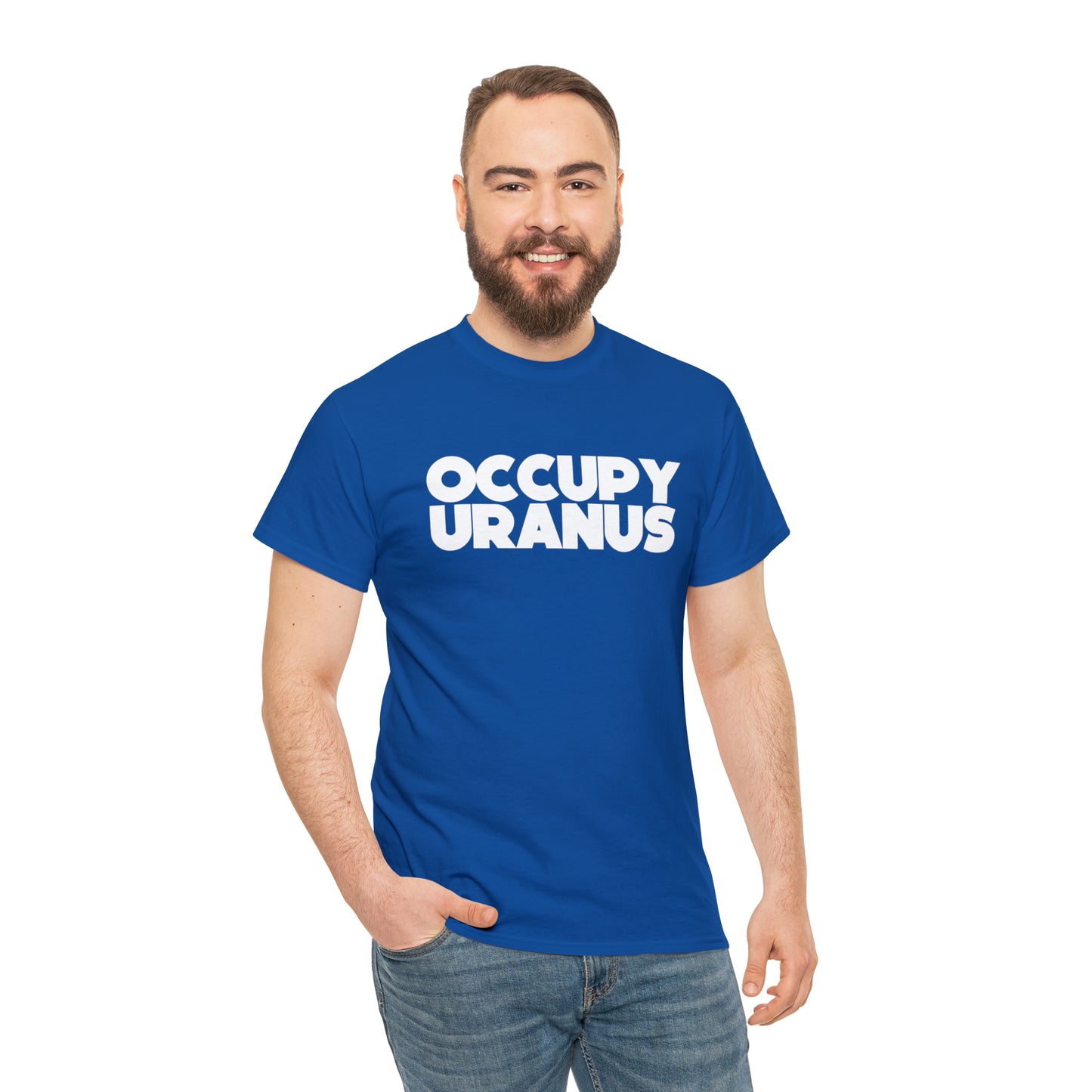 OCCUPY URANUS - Unisex Heavy Cotton Tee