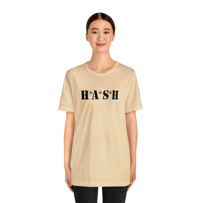 H*A*S*H BLACK LOGO- Unisex Jersey Short Sleeve Tee