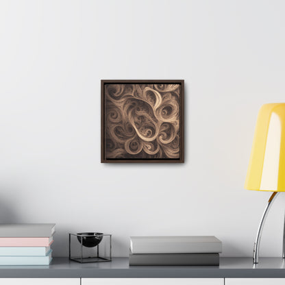 SEPIA SWIRL - Gallery Canvas Wraps, Square Frame