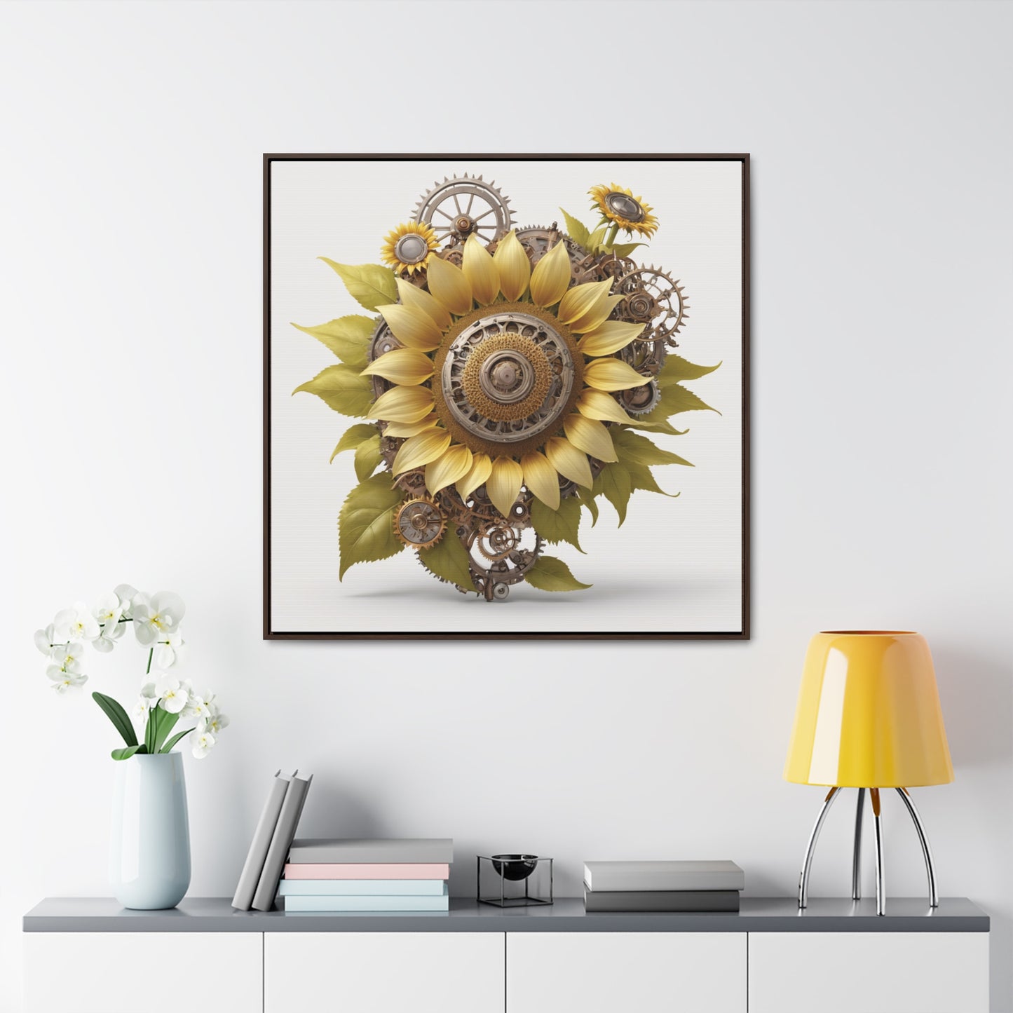 SUNFLOWER - Gallery Canvas Wraps, Square Frame