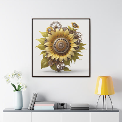SUNFLOWER - Gallery Canvas Wraps, Square Frame