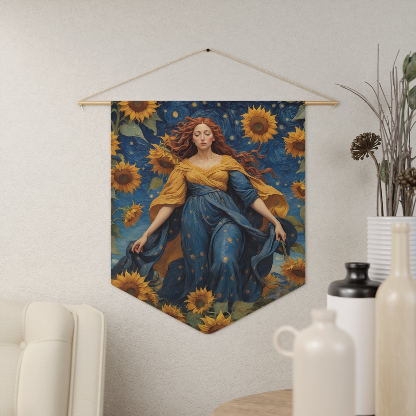 Sunflower Goddess Wall Pennant 10