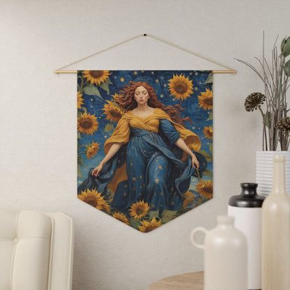 Sunflower Goddess Wall Pennant 10