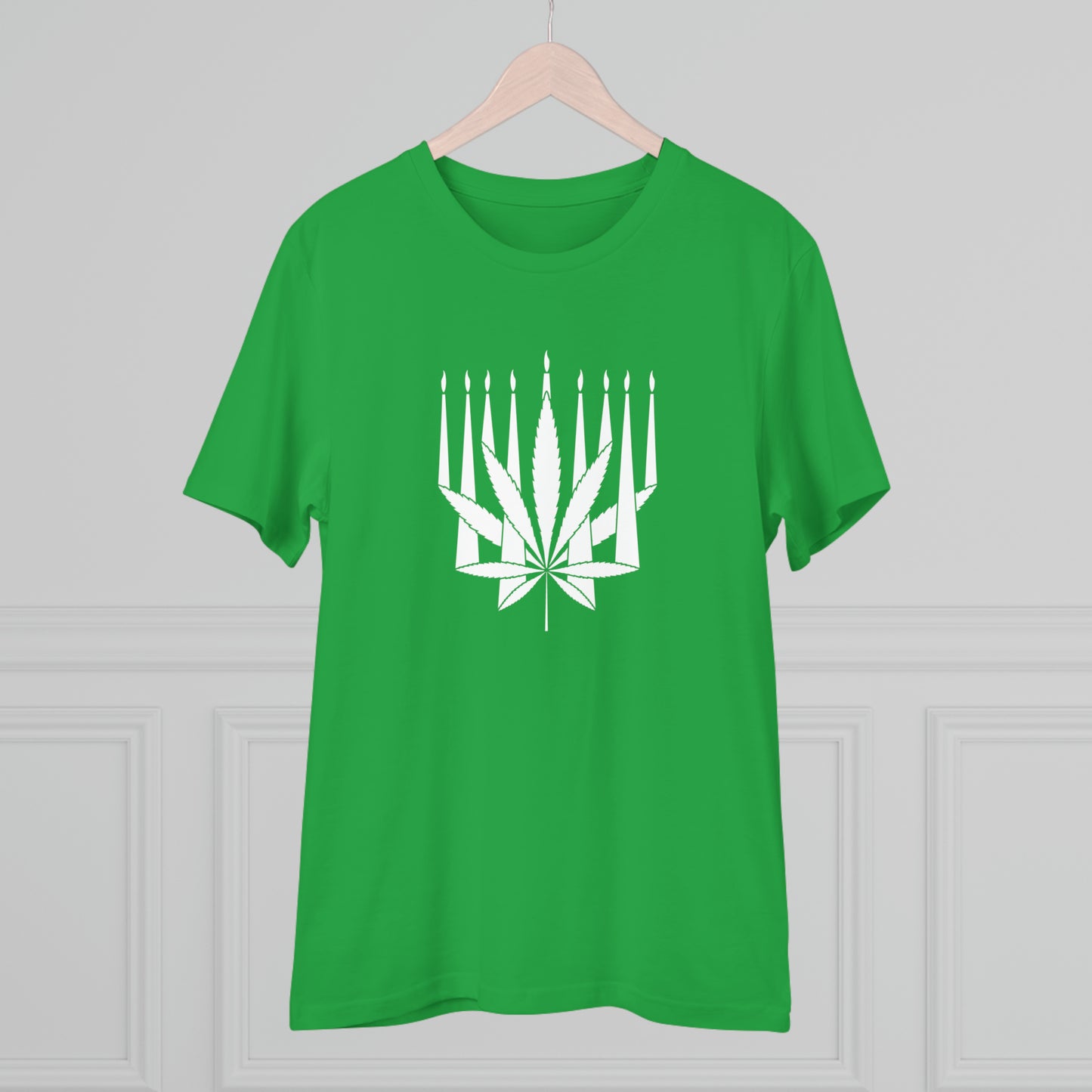 MENORAHJUANA-WHITE - Organic Creator T-shirt - Unisex