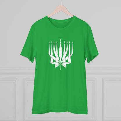 MENORAHJUANA-WHITE - Organic Creator T-shirt - Unisex