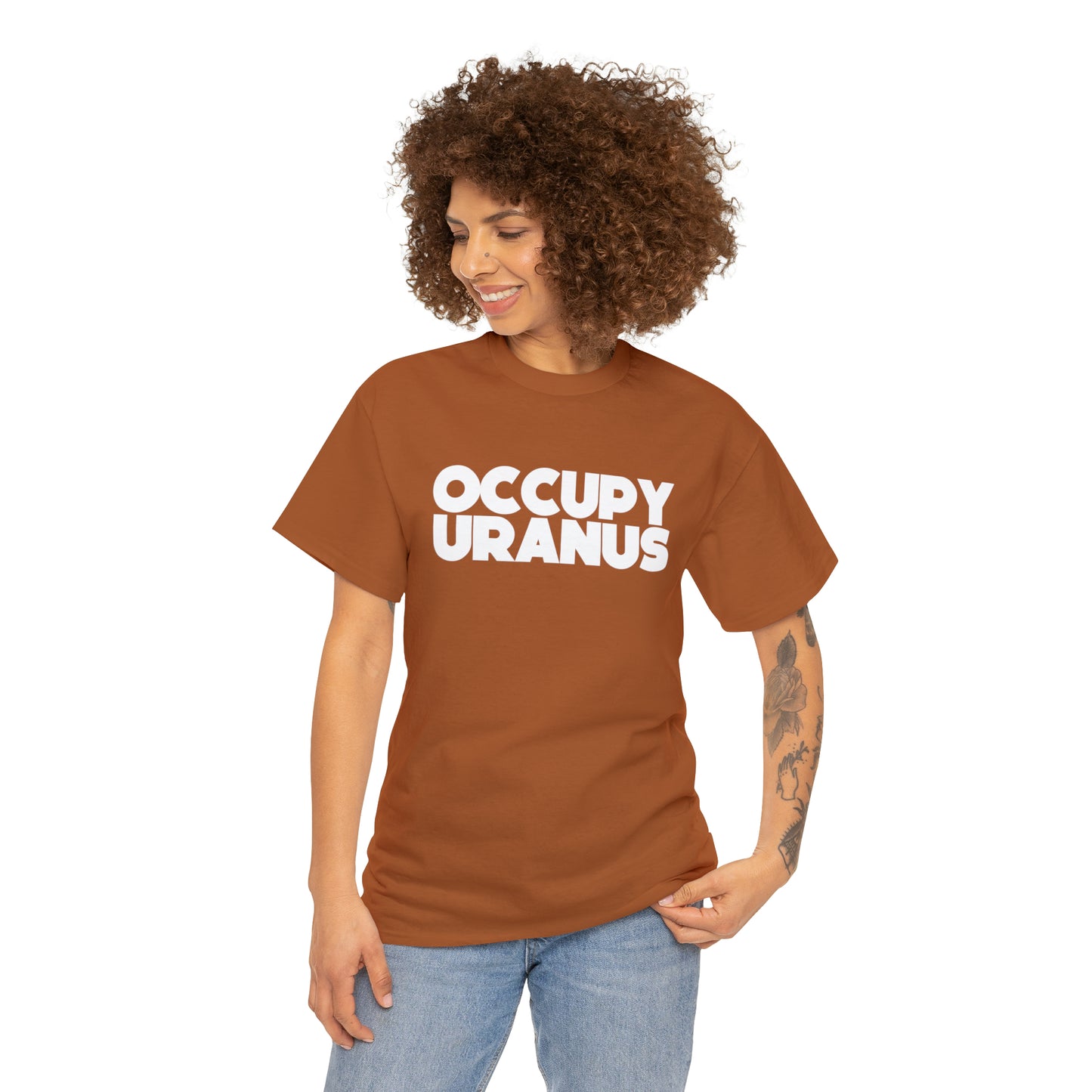 OCCUPY URANUS - Unisex Heavy Cotton Tee