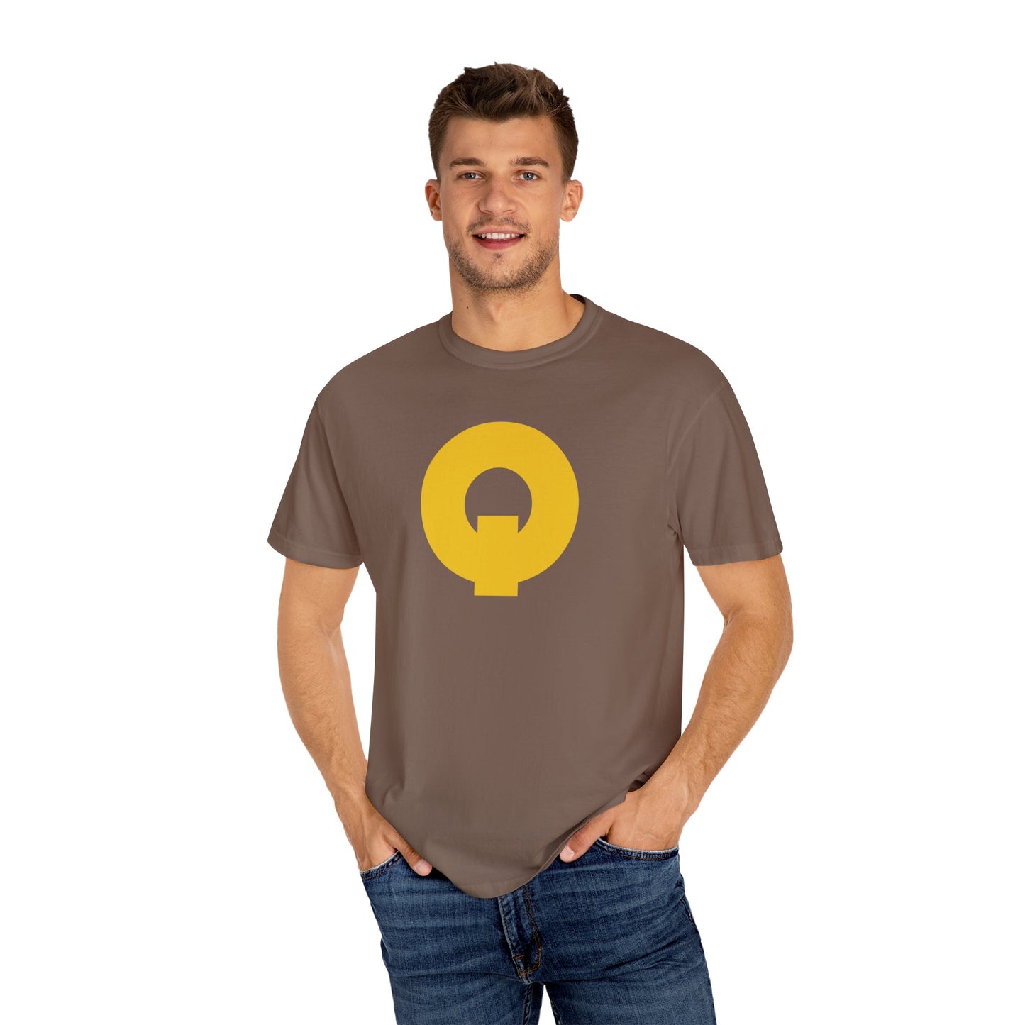 QUANTUM TRAINING - YELLOW LOGO Unisex Garment-Dyed T-shirt