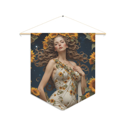Sunflower Goddess Wall Pennant 1