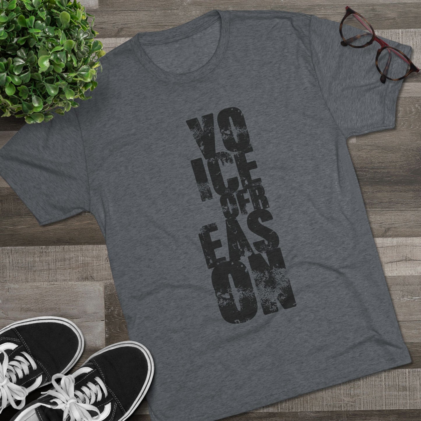 Voice Of Reason - Unisex Tri-Blend Crew Tee