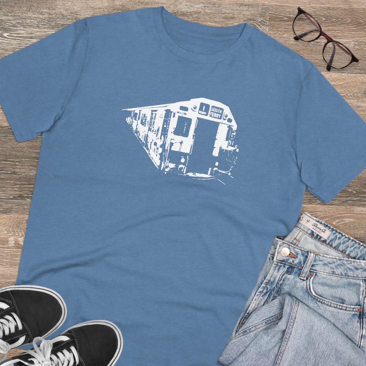 1 Train (WHITE) - Organic Creator T-shirt - Unisex