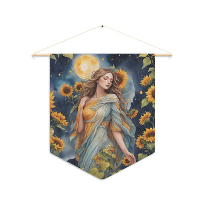 Sunflower Goddess Wall Pennant 8