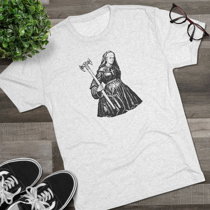 NUN - WHITE - Unisex Tri-Blend Crew Tee