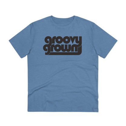 GROOVY GROWN - BLACK LOGO - Organic Creator T-shirt - Unisex