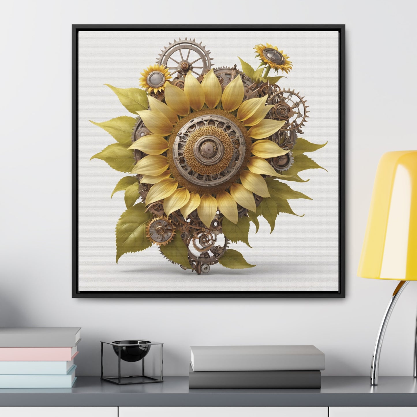 SUNFLOWER - Gallery Canvas Wraps, Square Frame