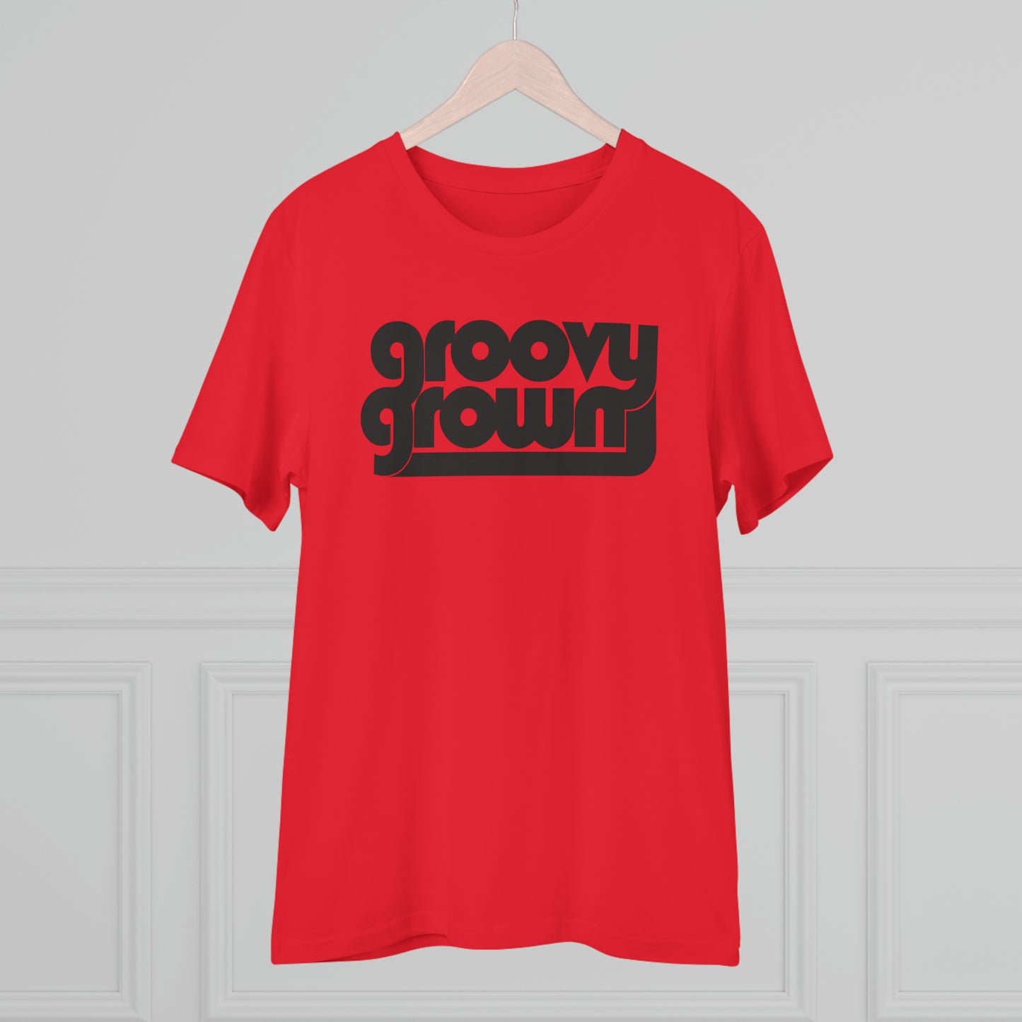 GROOVY GROWN - BLACK LOGO - Organic Creator T-shirt - Unisex