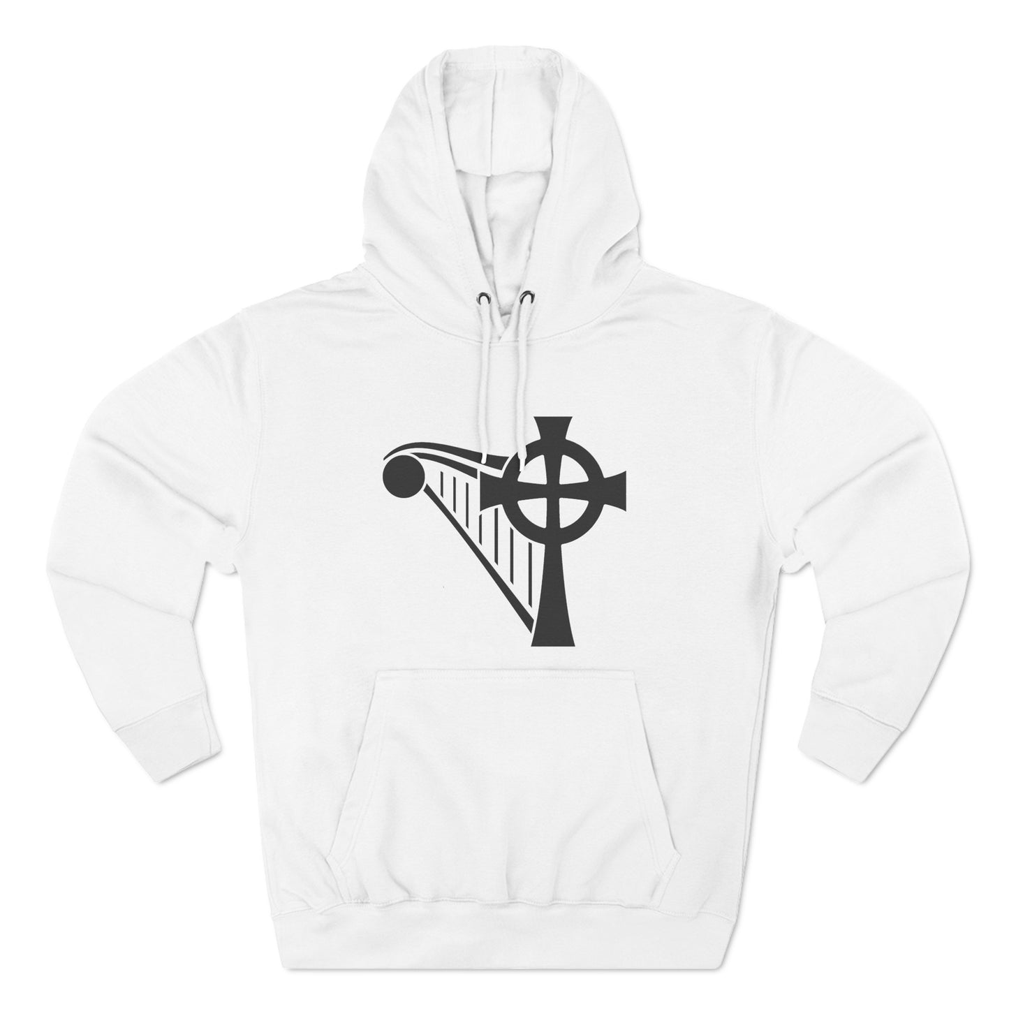 HARP & CROSS - BLACK LOGO - Unisex Premium Pullover Hoodie