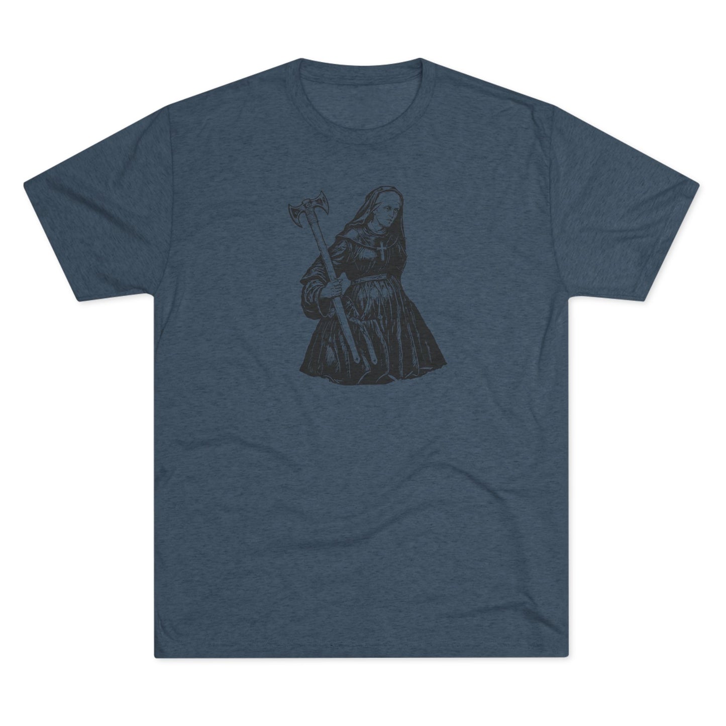 NUN - WHITE - Unisex Tri-Blend Crew Tee
