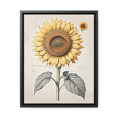 SUNFLOWER - Gallery Canvas Wraps, Vertical Frame