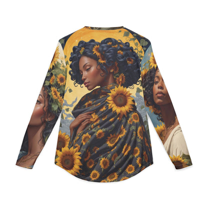 Sunflower Art Long Sleeve Shirt_2