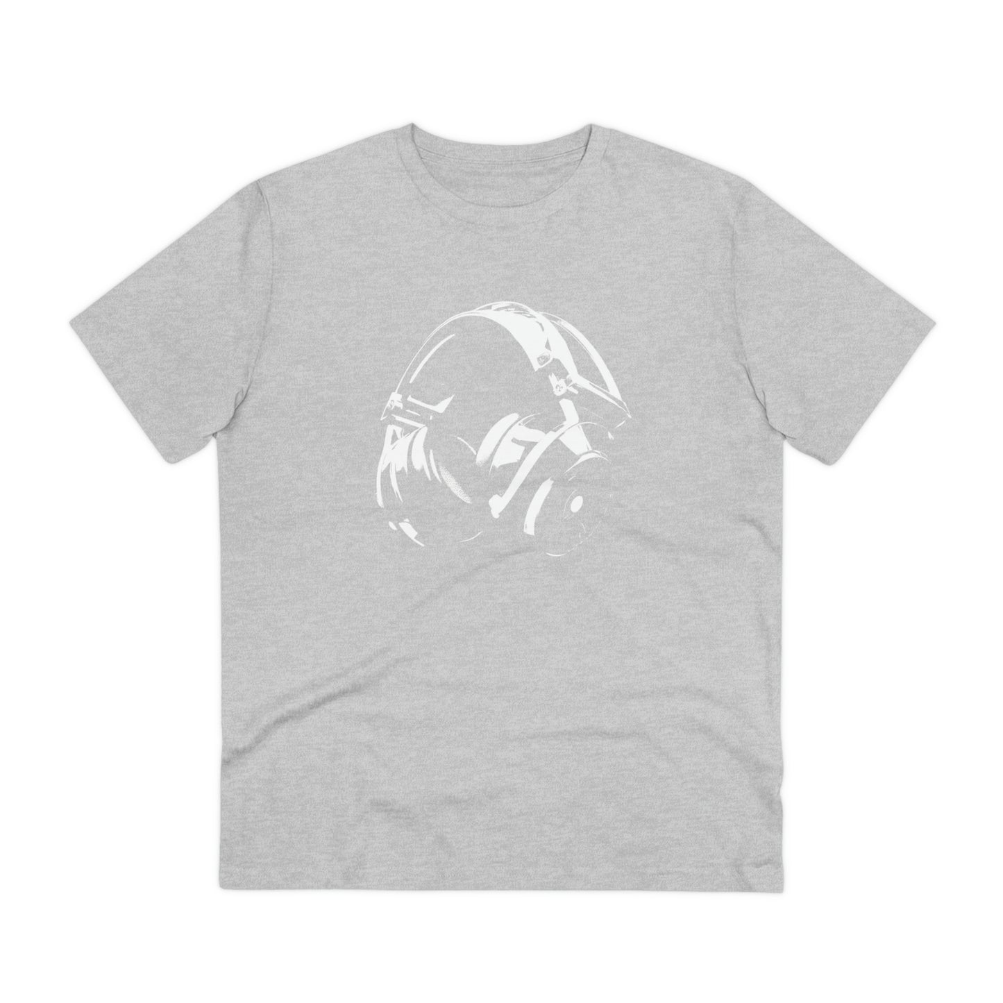 HEADPHONES - WHITE LOGO - Organic Creator T-shirt - Unisex