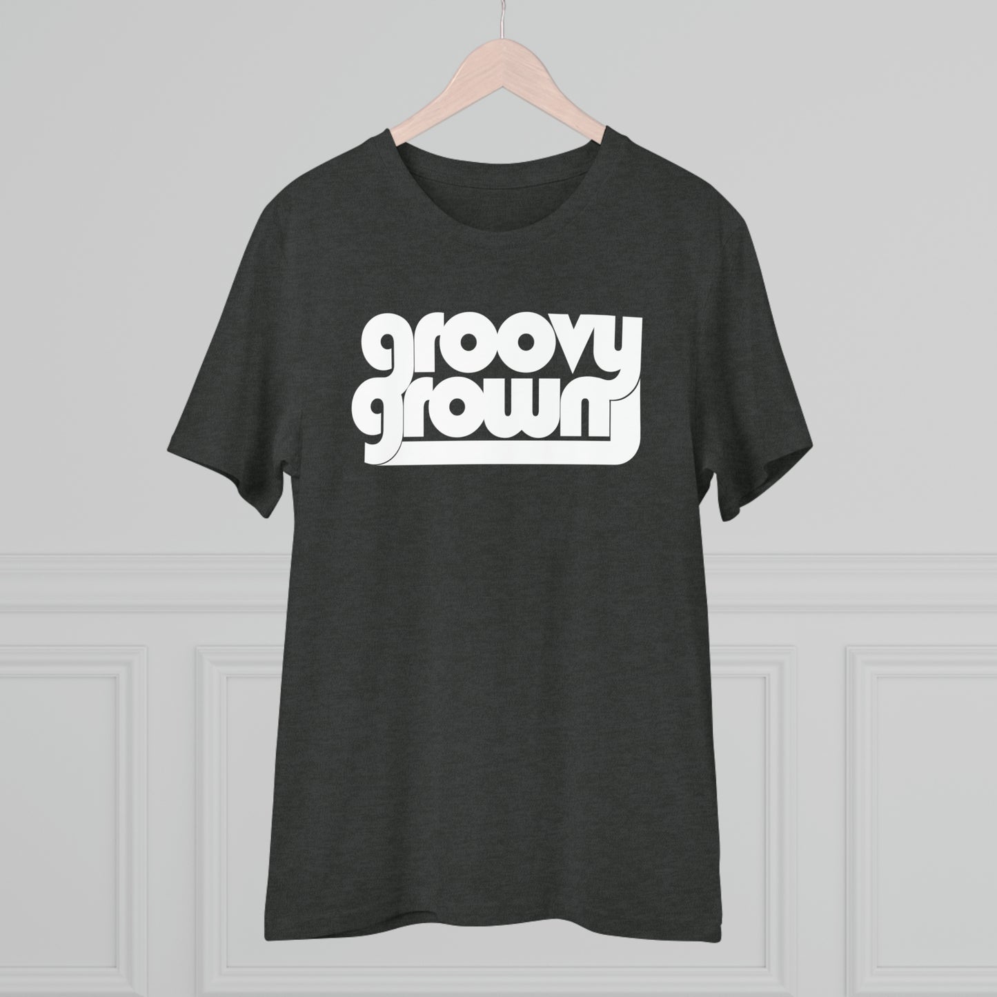 GROOVY GROWN - WHITE LOGO - Organic Creator T-shirt - Unisex