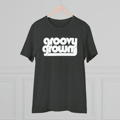 GROOVY GROWN - WHITE LOGO - Organic Creator T-shirt - Unisex