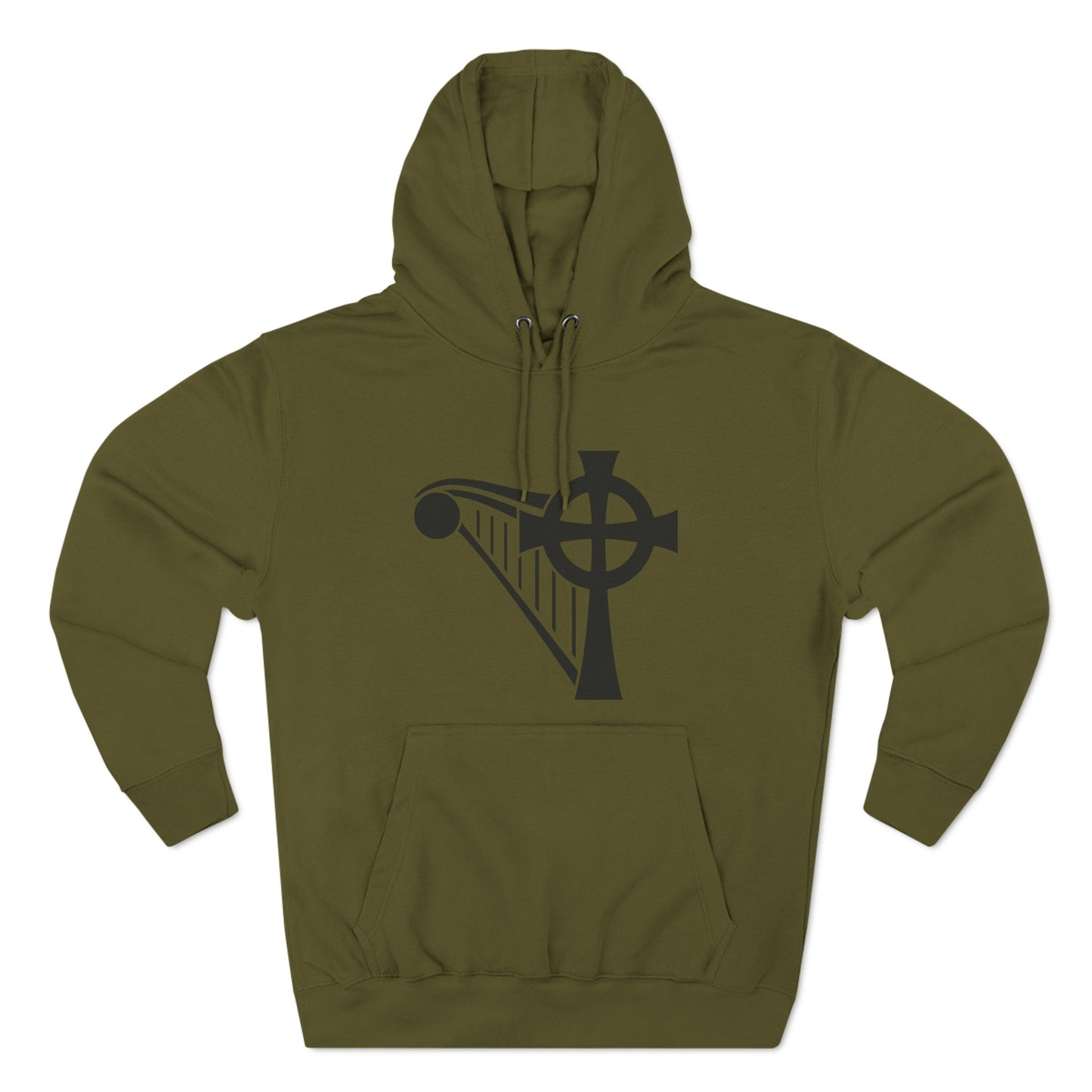 HARP & CROSS - BLACK LOGO - Unisex Premium Pullover Hoodie