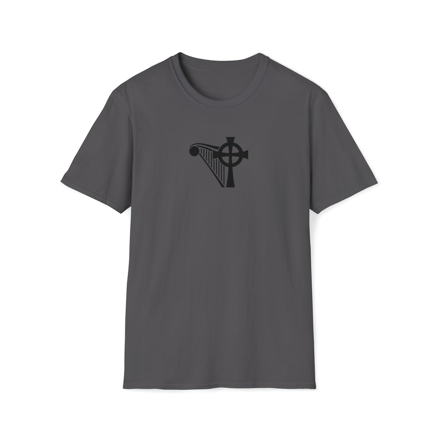 HARP & CROSS Black logo- Unisex Softstyle T-Shirt