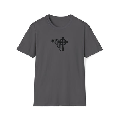 HARP & CROSS Black logo- Unisex Softstyle T-Shirt