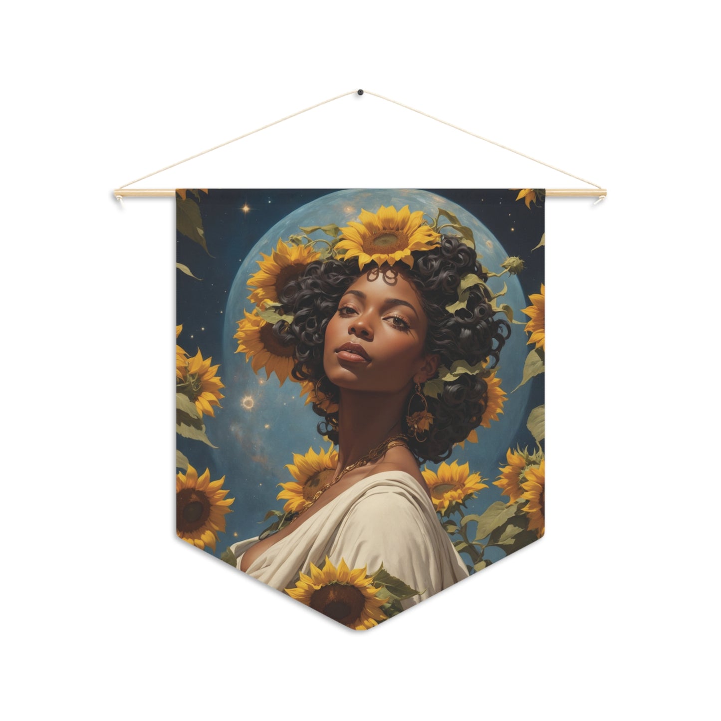 Sunflower Goddess Wall Pennant 6