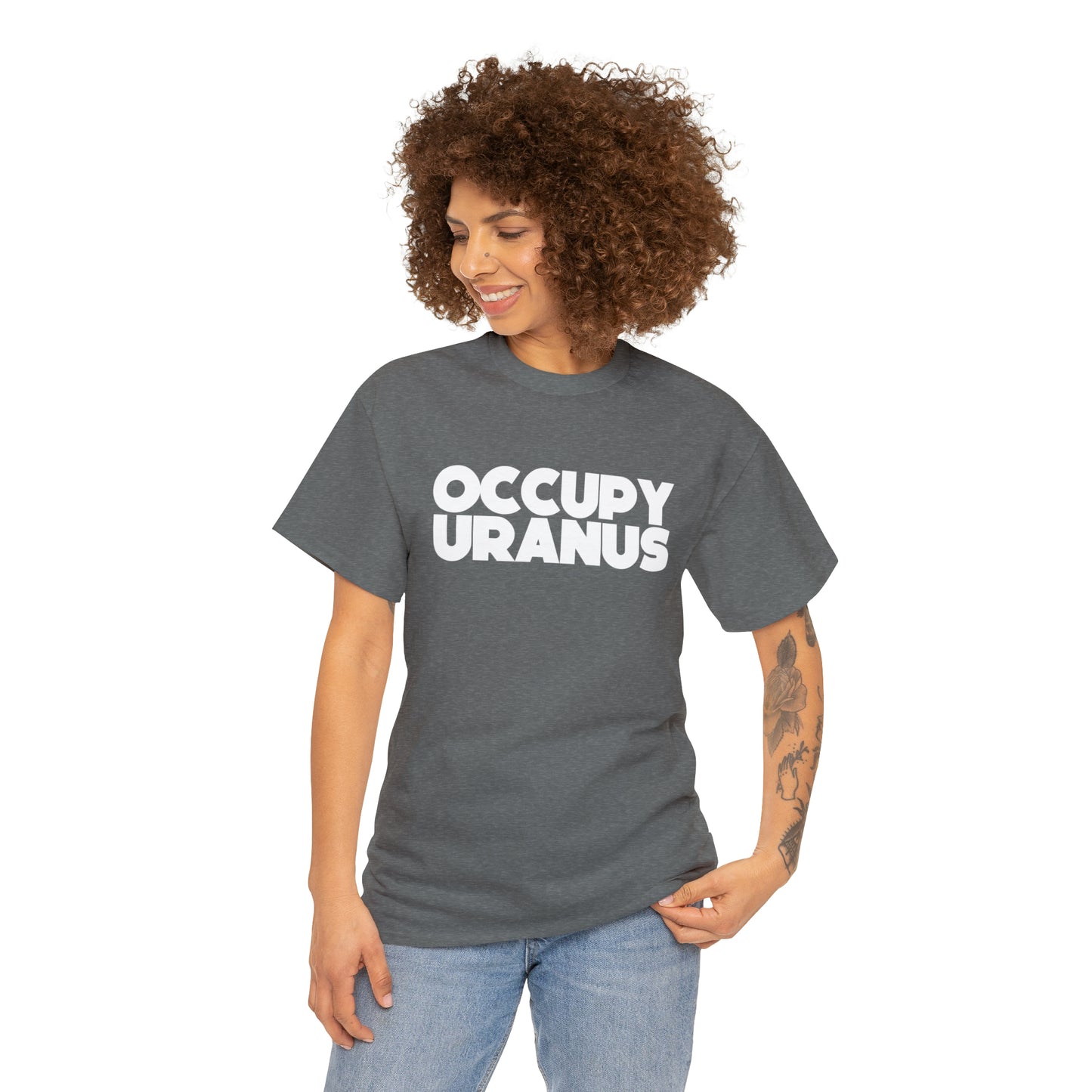 OCCUPY URANUS - Unisex Heavy Cotton Tee