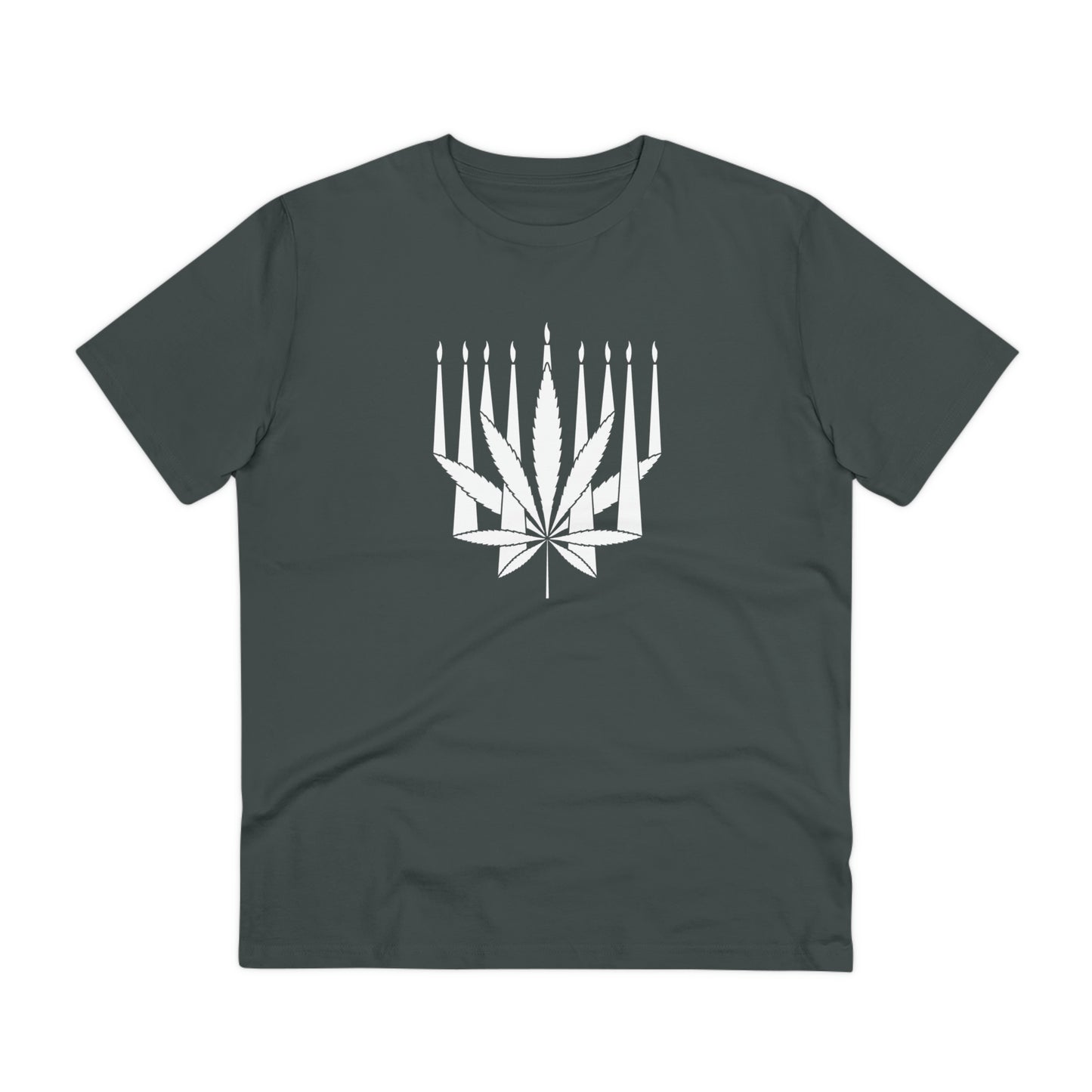 MENORAHJUANA-WHITE - Organic Creator T-shirt - Unisex