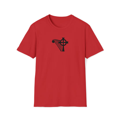 HARP & CROSS Black logo- Unisex Softstyle T-Shirt