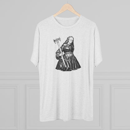 NUN - WHITE - Unisex Tri-Blend Crew Tee