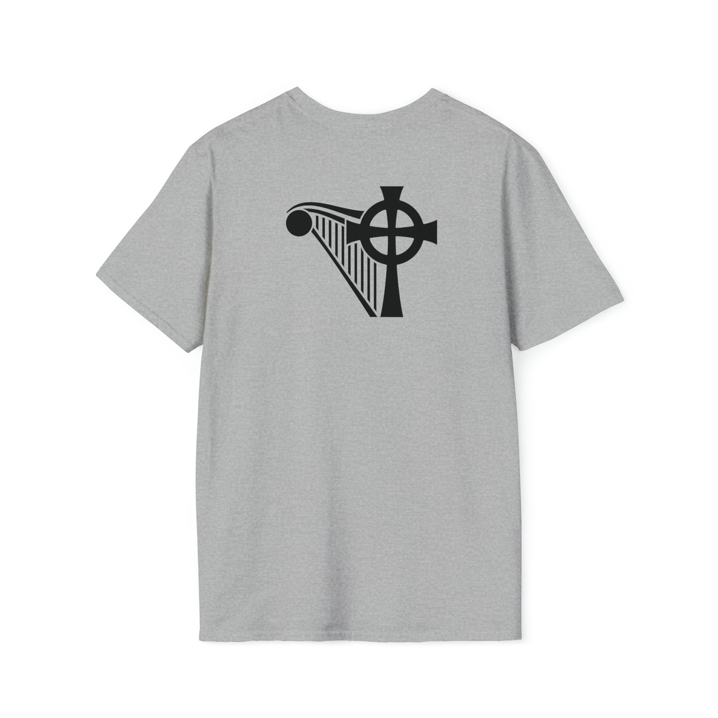 HARP & CROSS Black logo- Unisex Softstyle T-Shirt
